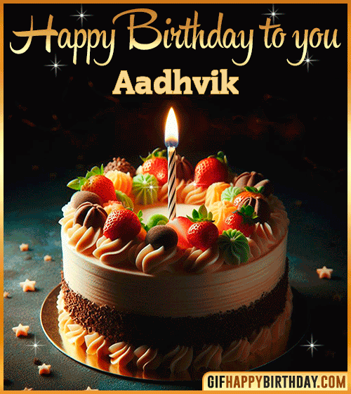 Happy Birthday to you gif Aadhvik