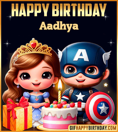 Captain America and Princess Sofia Happy Birthday for Aadhya