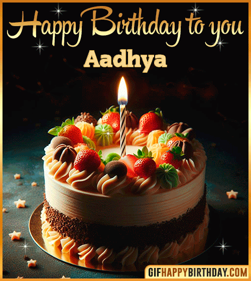 Happy Birthday to you gif Aadhya
