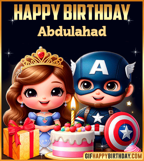 Captain America and Princess Sofia Happy Birthday for Abdulahad
