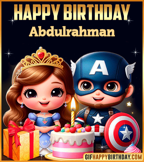 Captain America and Princess Sofia Happy Birthday for Abdulrahman