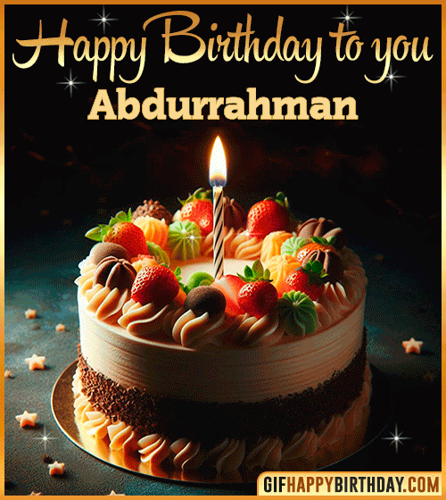Happy Birthday to you gif Abdurrahman