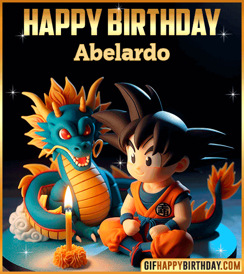 Gif Goku Dragon Ball Happy Birthday Abelardo