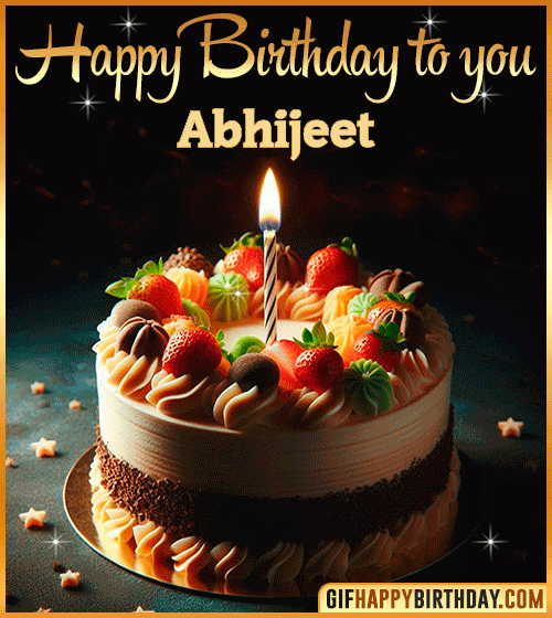 Happy Birthday to you gif Abhijeet