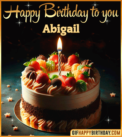 Happy Birthday to you gif Abigail