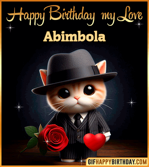 Happy Birthday my love Abimbola