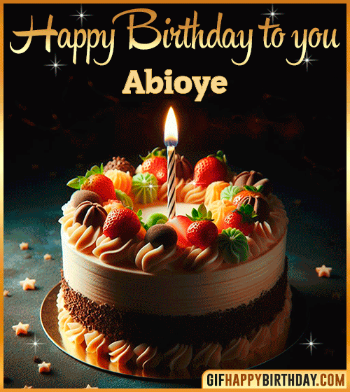 Happy Birthday to you gif Abioye