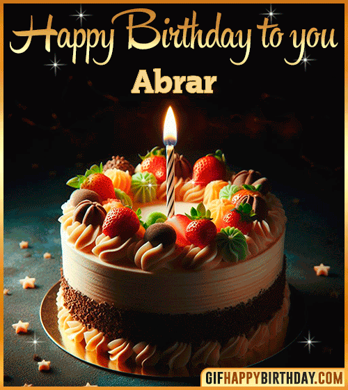Happy Birthday to you gif Abrar