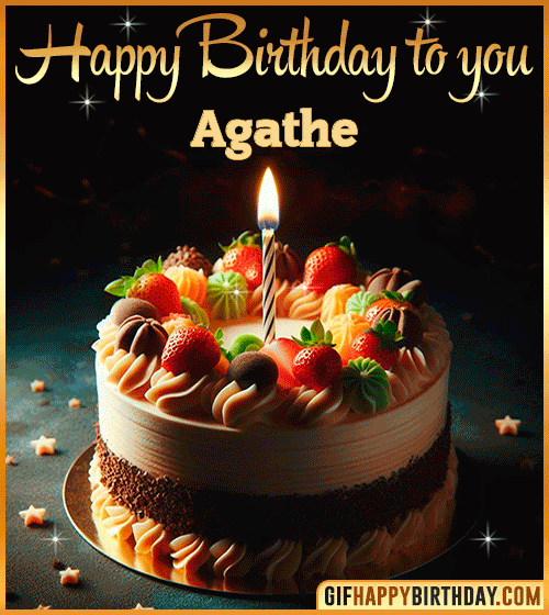 Happy Birthday to you gif Agathe