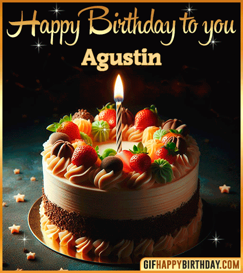 Happy Birthday to you gif Agustin