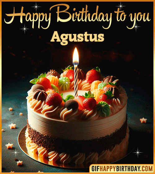 Happy Birthday to you gif Agustus
