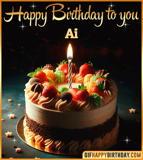 Happy Birthday to you gif Ai