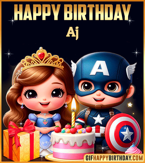 Captain America and Princess Sofia Happy Birthday for Aj