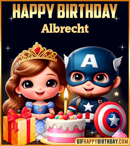 Captain America and Princess Sofia Happy Birthday for Albrecht
