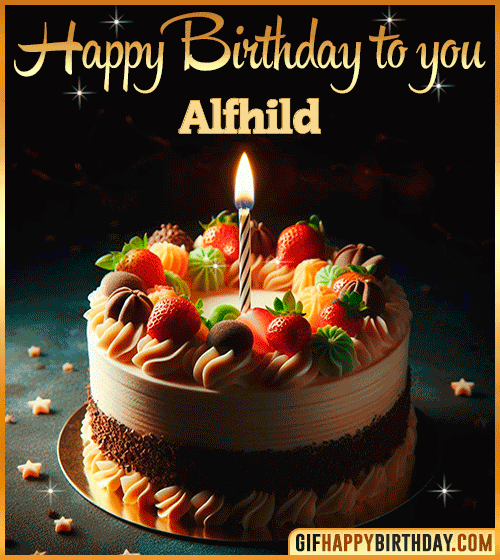 Happy Birthday to you gif Alfhild