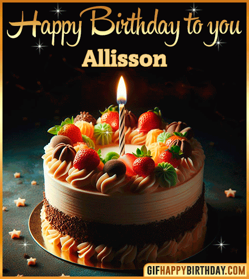 Happy Birthday to you gif Allisson