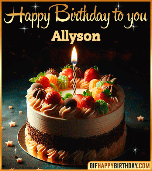 Happy Birthday to you gif Allyson