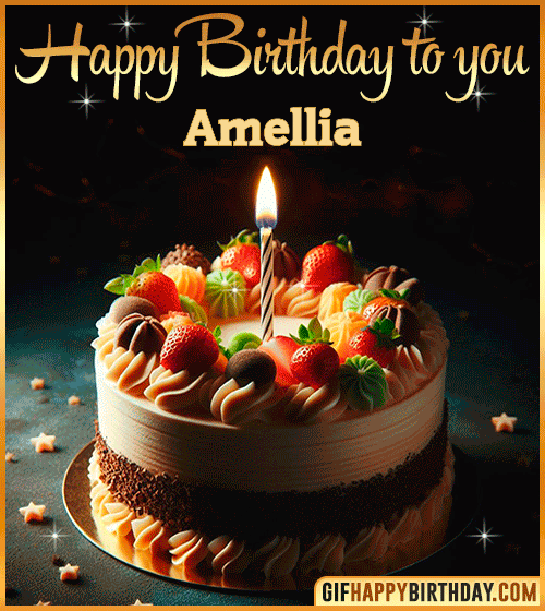Happy Birthday to you gif Amellia