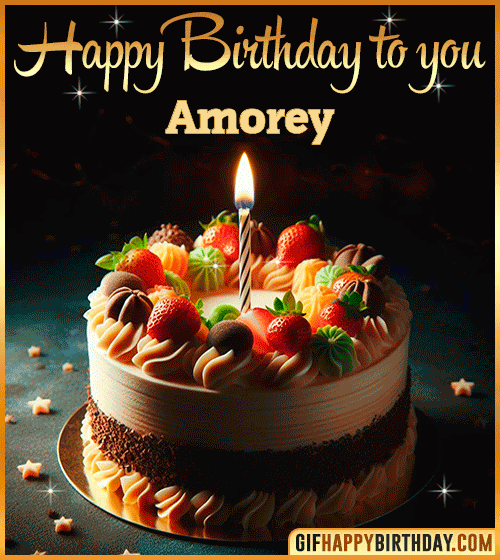 Happy Birthday to you gif Amorey