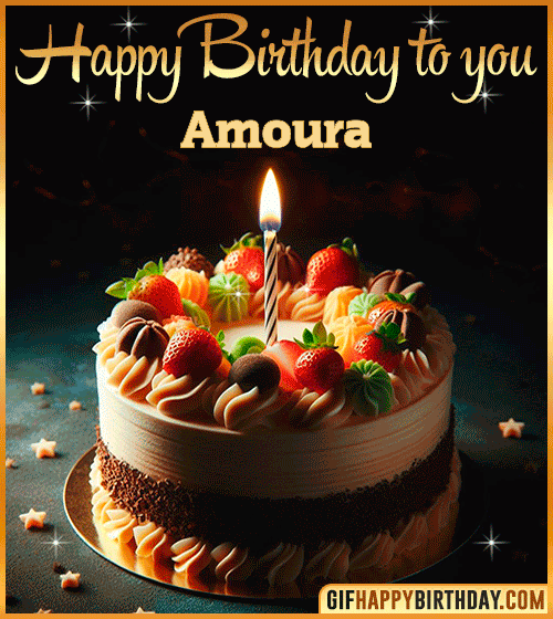 Happy Birthday to you gif Amoura