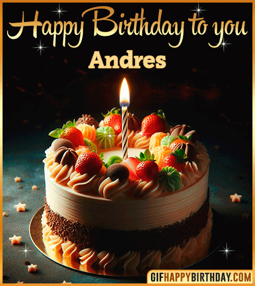 Happy Birthday to you gif Andres