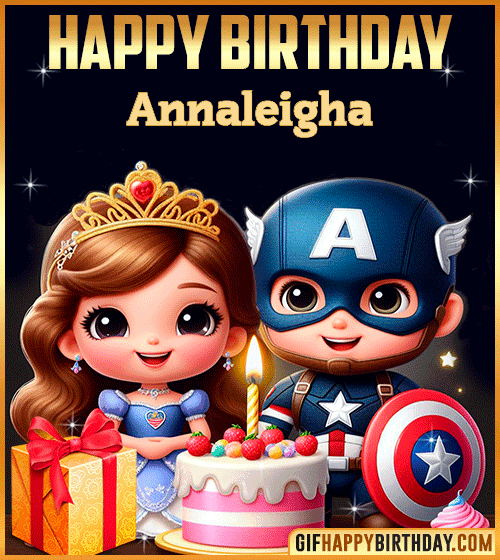 Captain America and Princess Sofia Happy Birthday for Annaleigha
