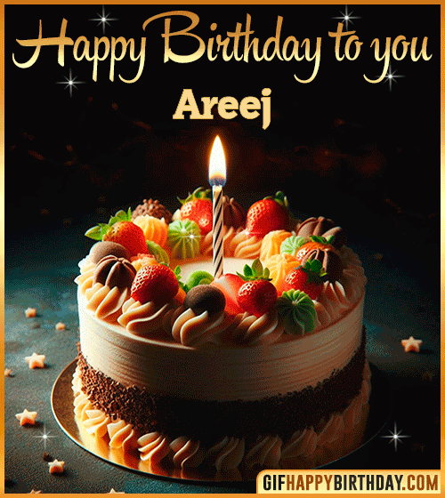 Happy Birthday to you gif Areej