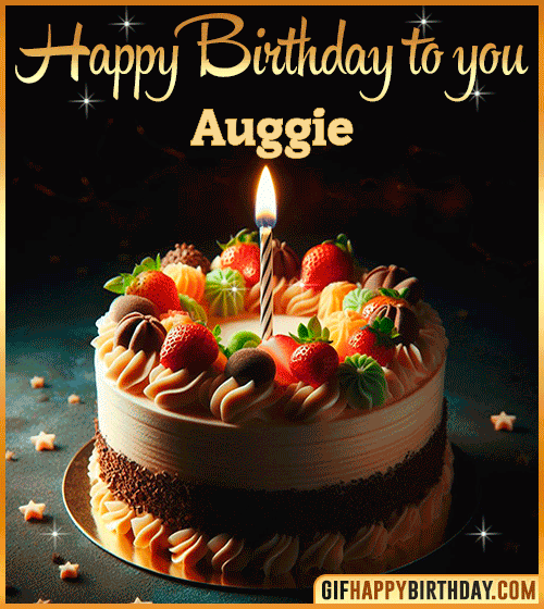 Happy Birthday to you gif Auggie