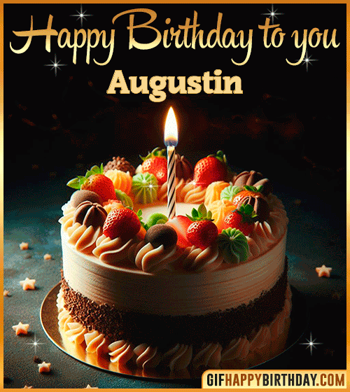 Happy Birthday to you gif Augustin