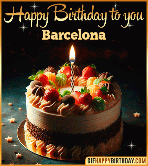 Happy Birthday to you gif Barcelona
