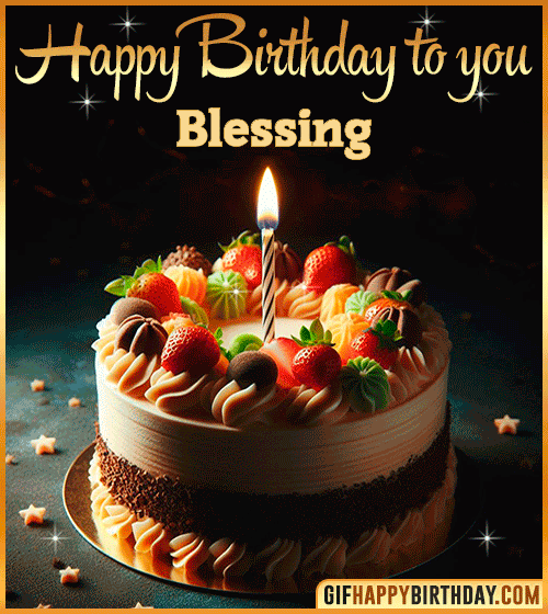 Happy Birthday to you gif Blessing