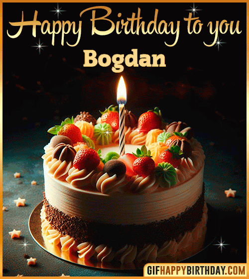 Happy Birthday to you gif Bogdan