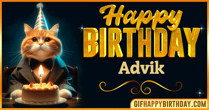 Happy Birthday Advik GIF