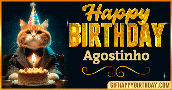 Happy Birthday Agostinho GIF