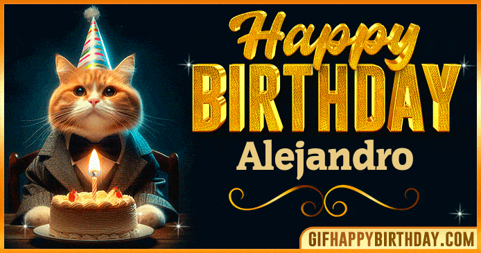Happy Birthday Alejandro GIF