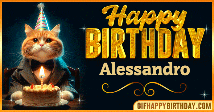 Happy Birthday Alessandro GIF