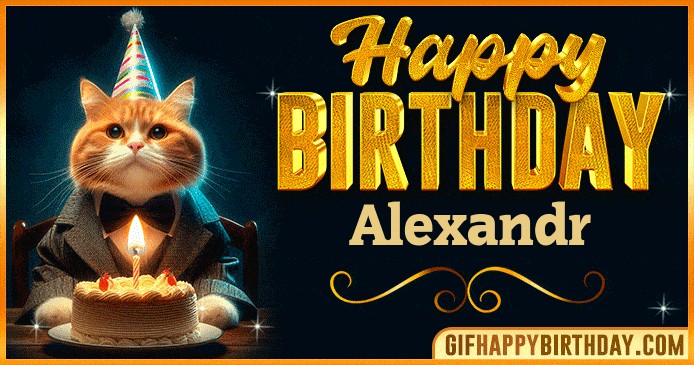 Happy Birthday Alexandr GIF