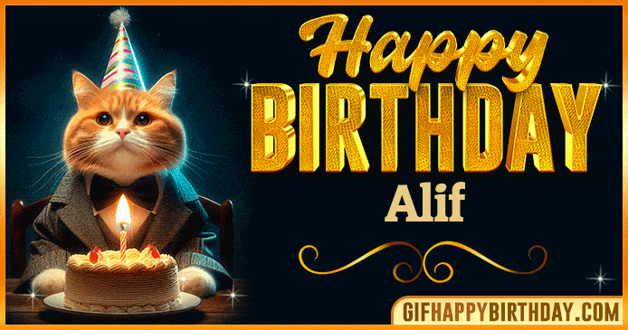 Happy Birthday Alif GIF