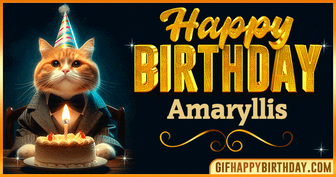 Happy Birthday Amaryllis GIF