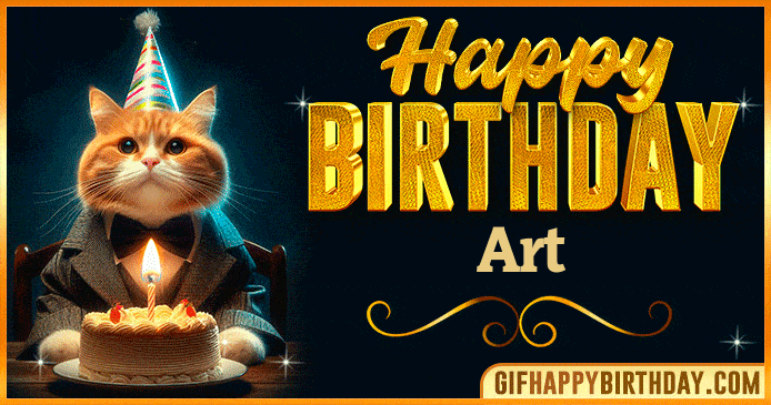 Happy Birthday Art GIF