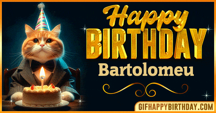 Happy Birthday Bartolomeu GIF