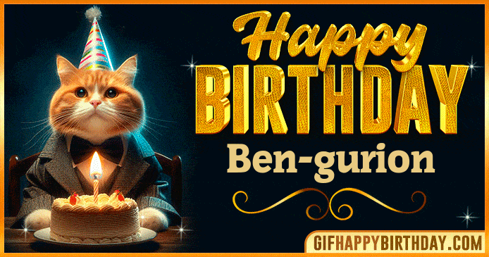 Happy Birthday Ben-gurion GIF