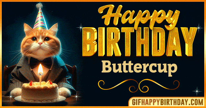 Happy Birthday Buttercup GIF