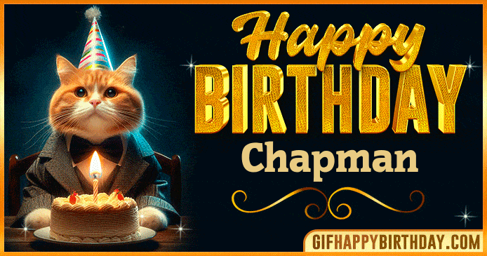 Happy Birthday Chapman GIF