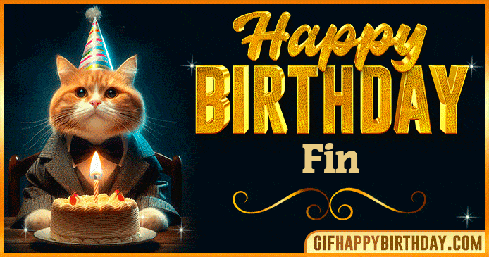 Happy Birthday Fin GIF