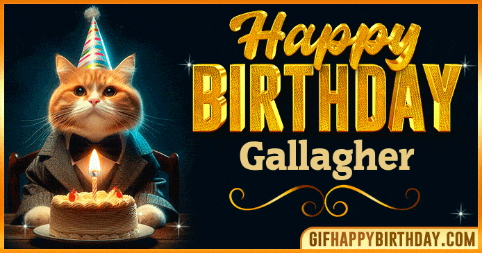 Happy Birthday Gallagher GIF