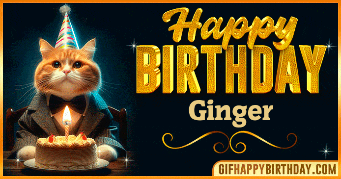 Happy Birthday Ginger GIF