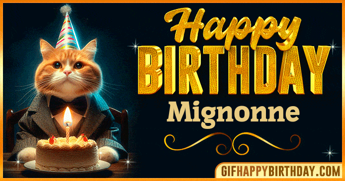 Happy Birthday Mignonne GIF