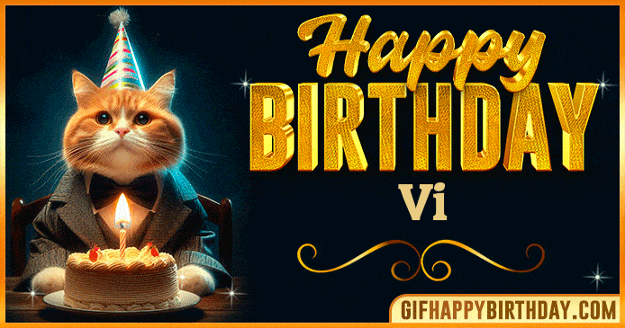 Happy Birthday Vi GIF