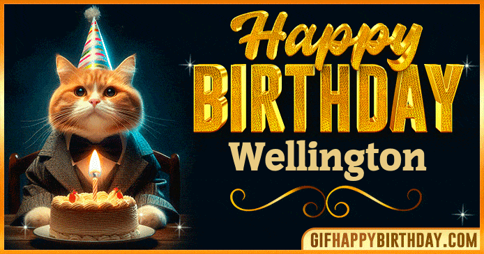 Happy Birthday Wellington GIF